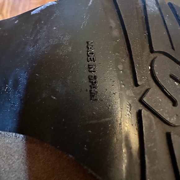 Stuart Weitzman Suede Shearling 3” Heel Rubber Sole Tall Shaft Boots 7.5M Spain - Picture 3 of 9